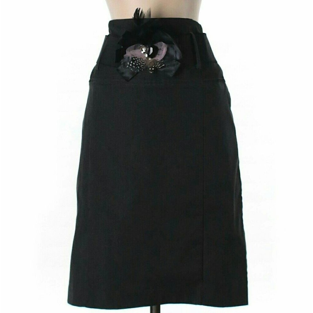 Casual Feather Belt Skirt